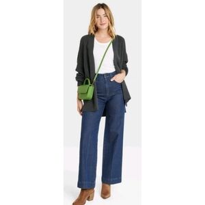 NEW Universal Thread Dark Denim High Rise Wide Leg Jeans